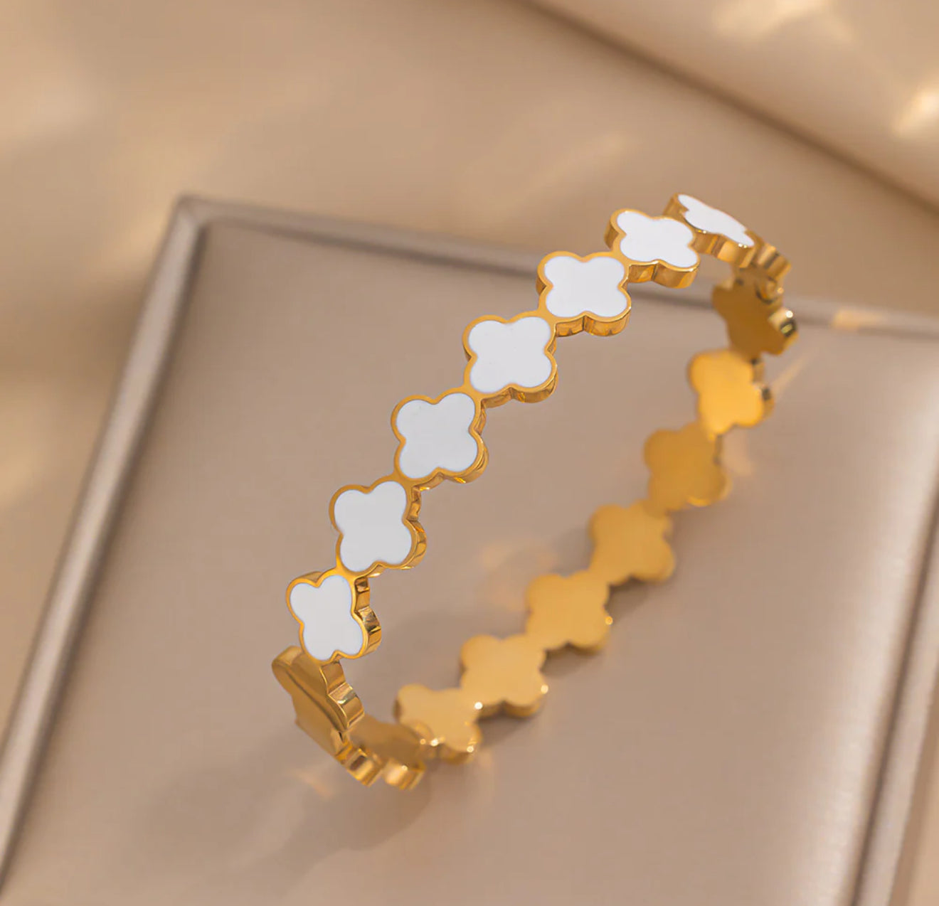 White clover bangle