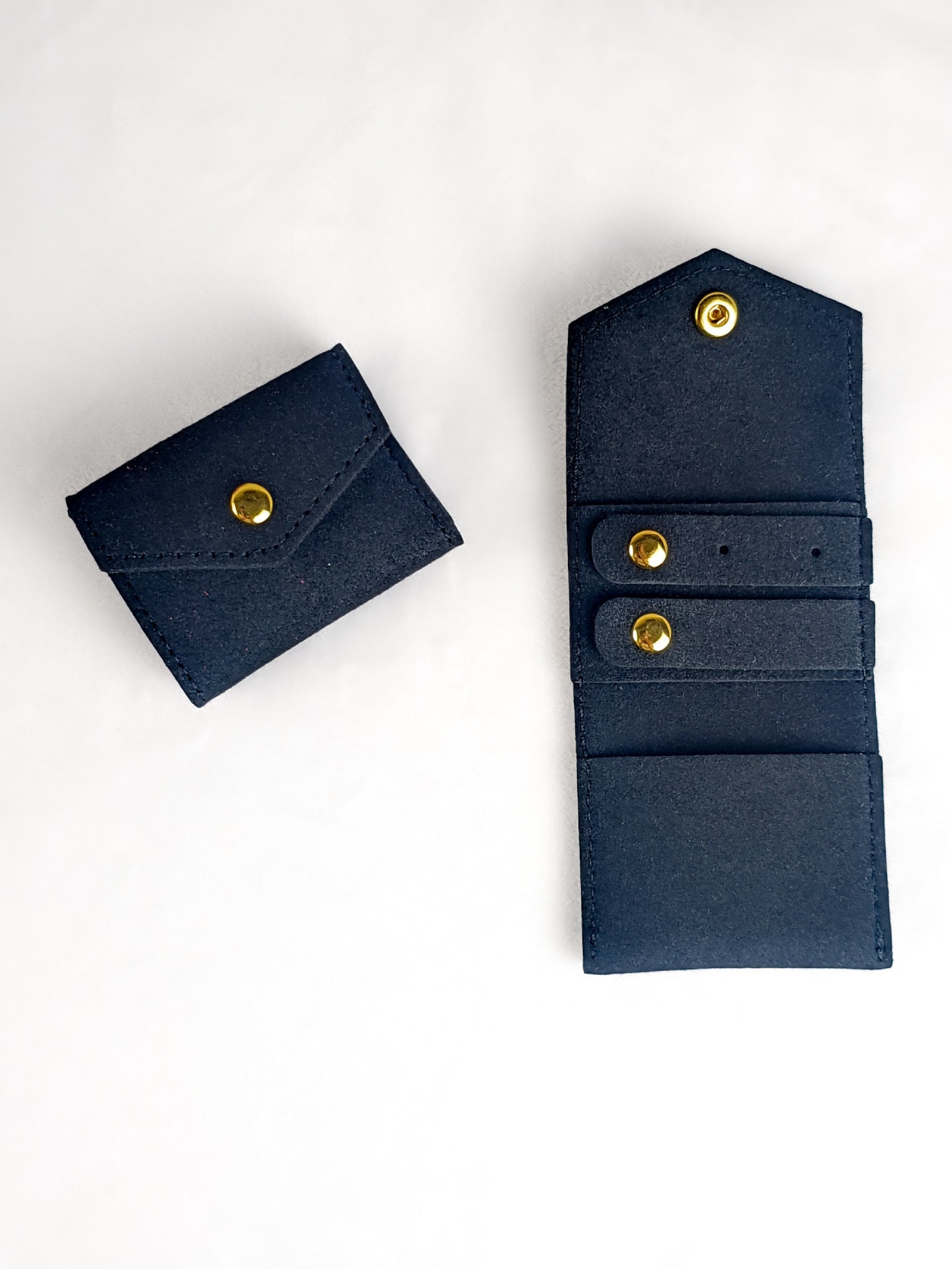 Suede Travel Jewelry Pouch - Compact & Stylish Organizer
