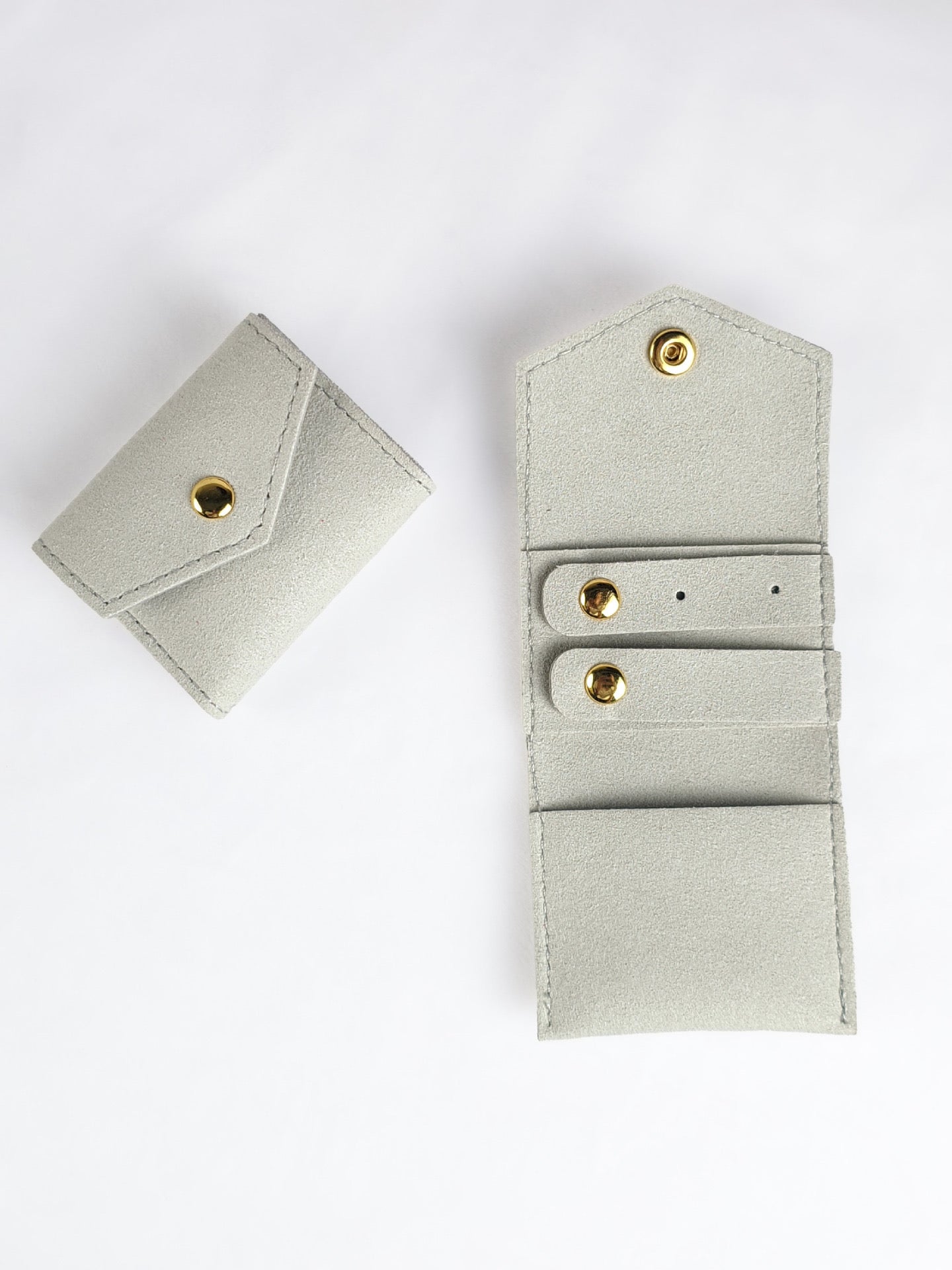 Suede Travel Jewelry Pouch - Compact & Stylish Organizer